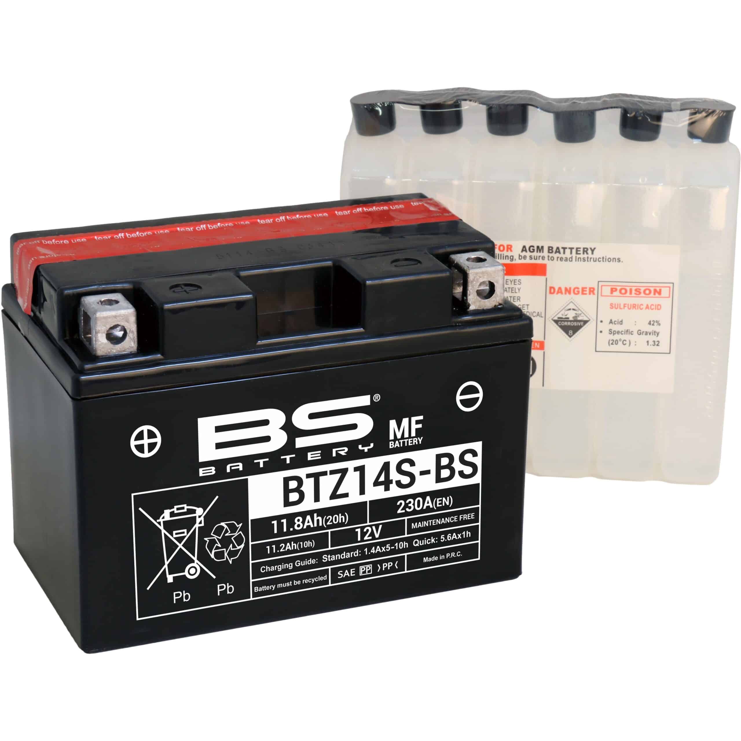 BS Battery BTZ14S-BS MF (cp) Maintenance Free 140-300698