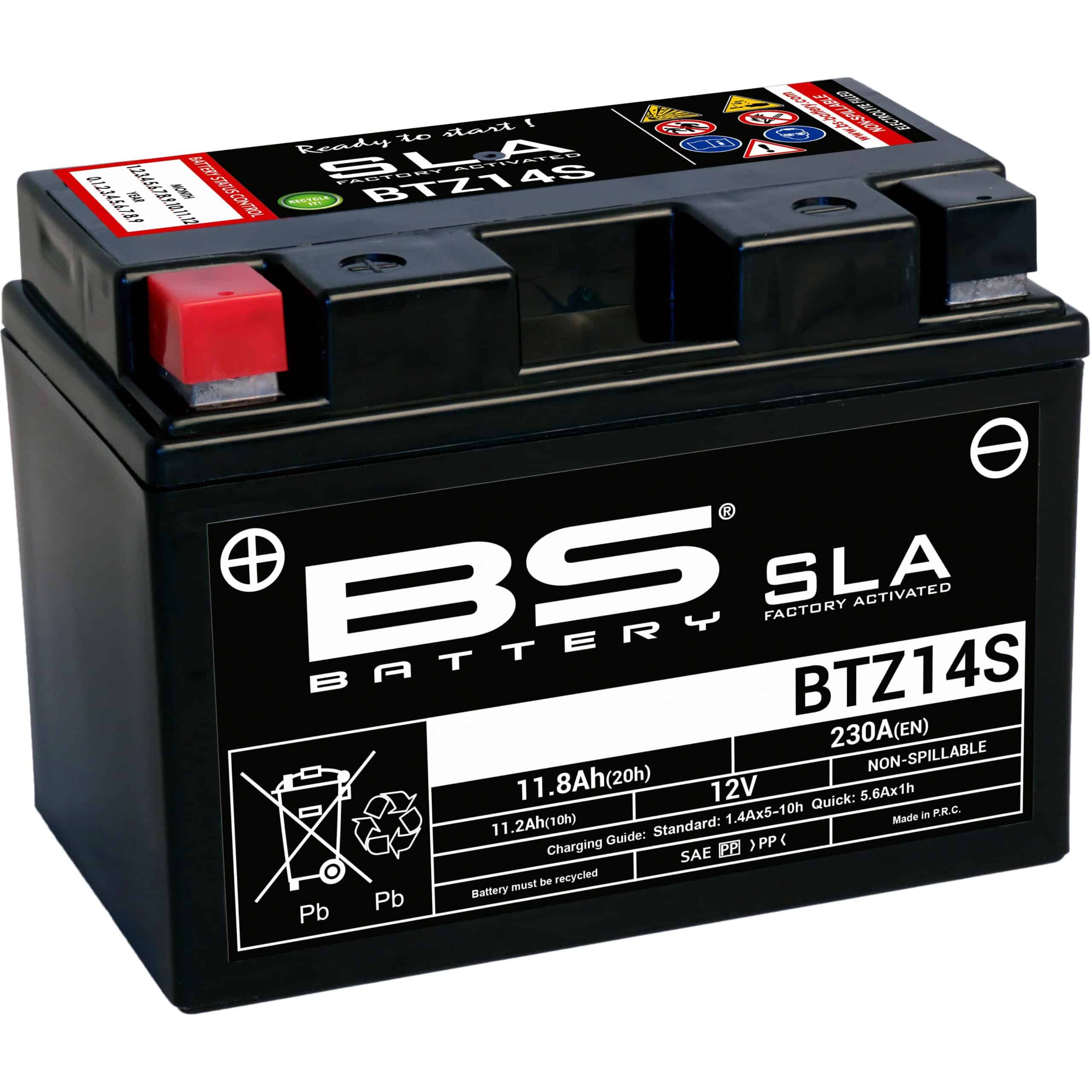 BS Battery BTZ14S (FA) SLA - Sealed & Activated 140-300638
