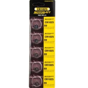 Motobatt CR1025 3.0V Lithium battery (5pcs) 14-581-16