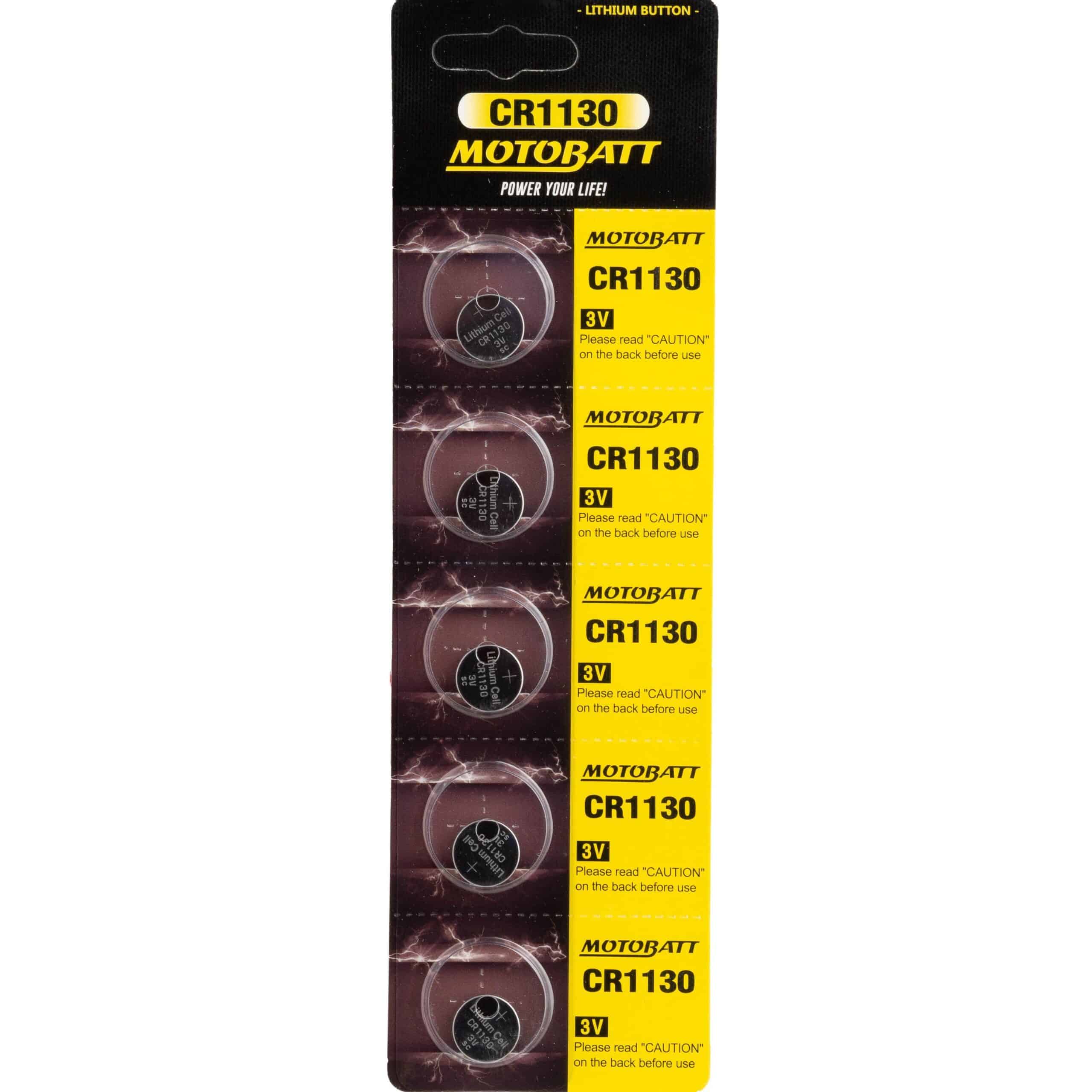 Motobatt CR1130 3.0V Lithium battery (5pcs) 14-581-15