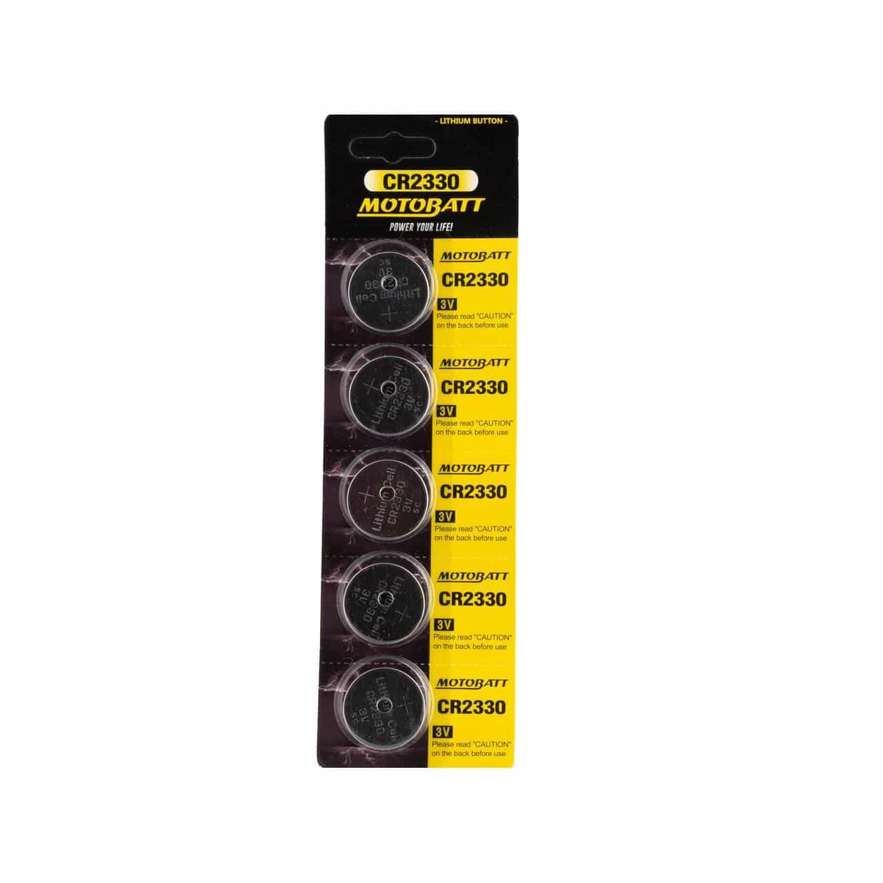 Motobatt CR2330 3.0V Lithium battery (5pcs) 14-581-11