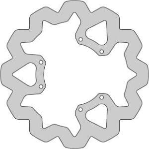 Delta-Braking Jarrulevy, Etu, Ulko Ø 260mm, Aprilia / Derbi / Gilera / Rieju 234-DBD109