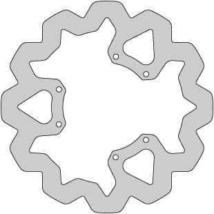 Delta-Braking Jarrulevy, Etu, Ulko Ø 260mm, Aprilia / Derbi / Gilera / Rieju 234-DBD109