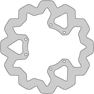 Delta-Braking Jarrulevy, Etu, Ulko Ø 260mm, Aprilia / Derbi / Gilera / Rieju 234-DBD109