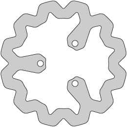 Delta-Braking Jarrulevy, Taka, Ulko Ø 220mm, Aprilia / Derbi / Gilera 234-DBD119