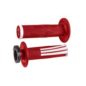ODI EMIG PRO V2 Lock-On Grip RED / White 64-H36EPRW