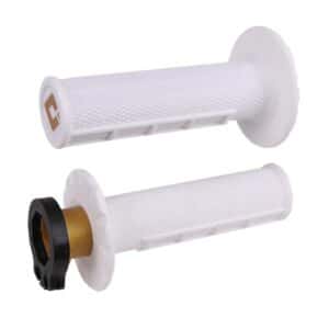 ODI Half-Waffle MX Lock-On Grip Set White (Pro Soft) 64-H36HWW
