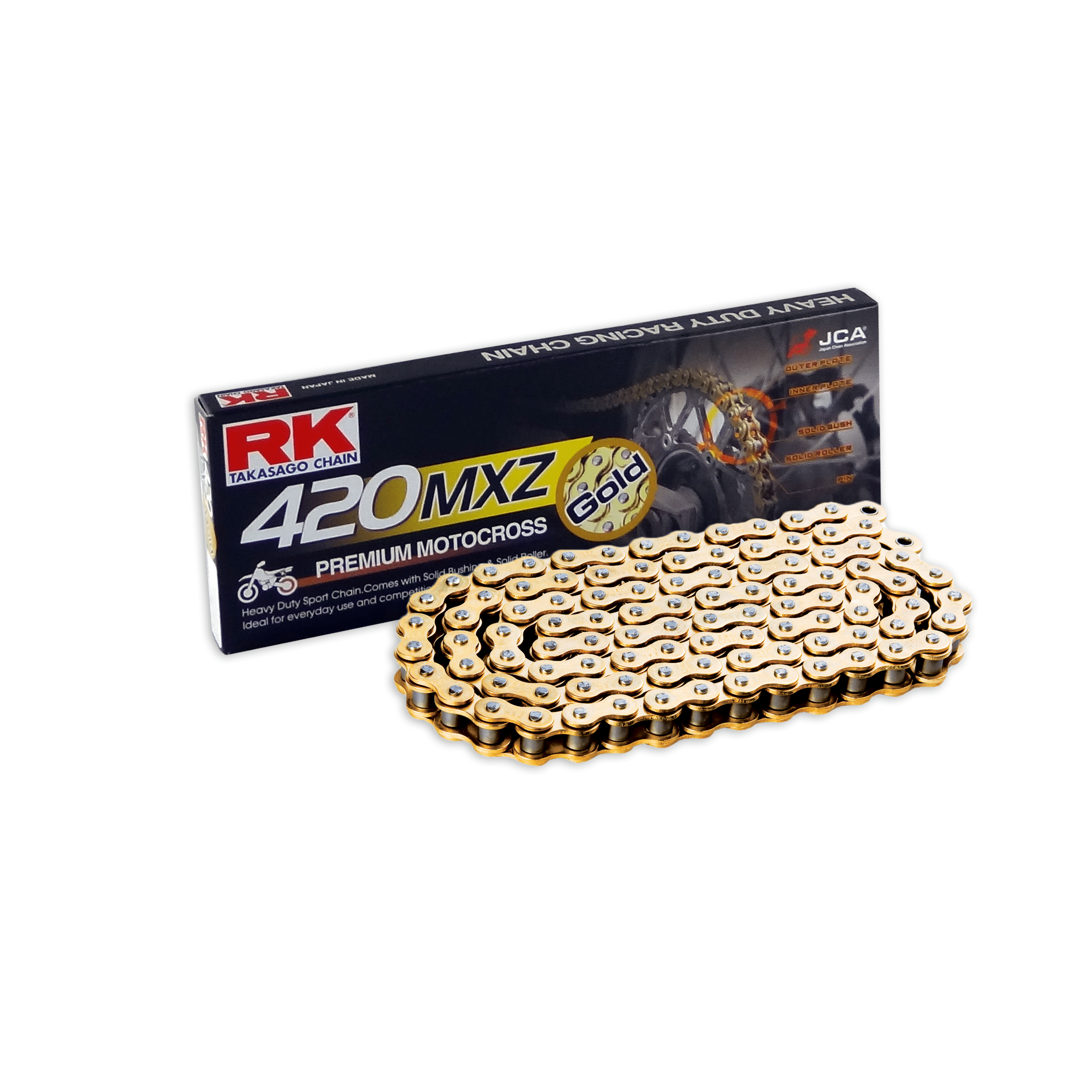 RK GB420MXZ Offroad ketju Kulta +CL (Jousil.) 282-420151-140