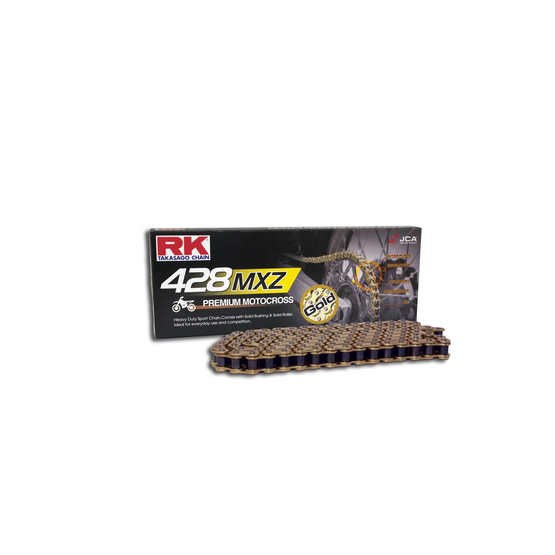 RK GB428MXZ Offroad/Street ketju Kulta +CL (Jousil.) 282-428151-120 - Image 3