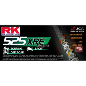 RK 525XRE XW-rengasketju +CLF(niittil.) 282-525195-124