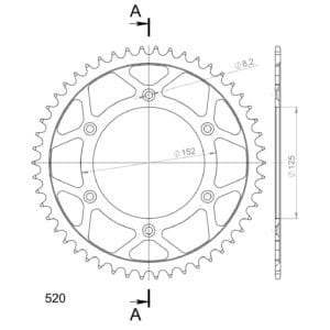 Supersprox Teräs takaratas RFE-8000:51 27-2-8000-51