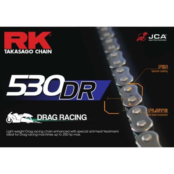 RK 530 DR Drag Race Chain 282-530120-160