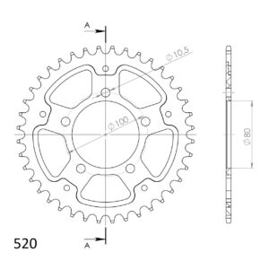 Supersprox Stealth Takaratas Kulta 272-2698-RST-41-9