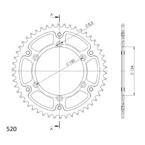 Supersprox Stealth Takaratas Vihreä 272-460-RST-50-3
