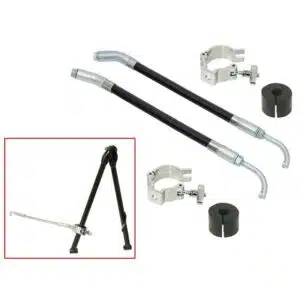 Sno-X Liukukiskon jäähdyttäjä, A-varsi kiinnityksellä