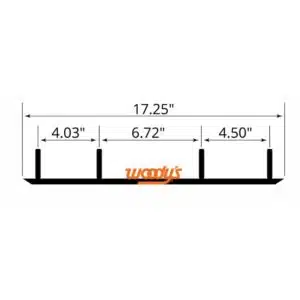 Woodys Trail Hardweld 6″ 60° Ohjausrauta C&A Pro