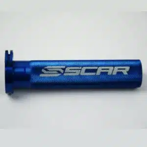 Scar Aluminum Throttle Tube + Bearing - Kawasaki/Suzuki/Yamaha - Blue color 430-TT100B