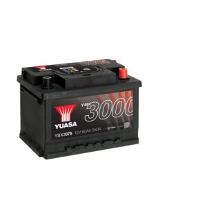 Yuasa YBX3075 12V 60Ah 550A SMF Battery Huom.Rullakkorahti (18) 145-YBX3075-060