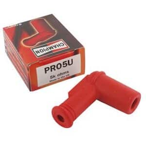 Champion Tulpanhattu: 90°, 5Kohm, nipalliseen tulppaan 13C-PRO-5U