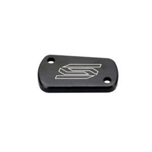 Scar Rear Brake Reservoir Cover - Kawasaki/Suzuki Black 430-3901BK