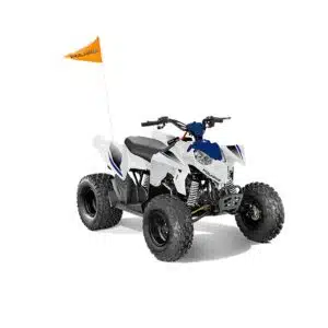 Polaris Outlaw 110 EFI, Bright White / Polaris Blue