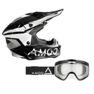 Amoq kypärä ja ajolasit Friction MIPS + Vision Vent+, musta / valkoinen / Photochromatic