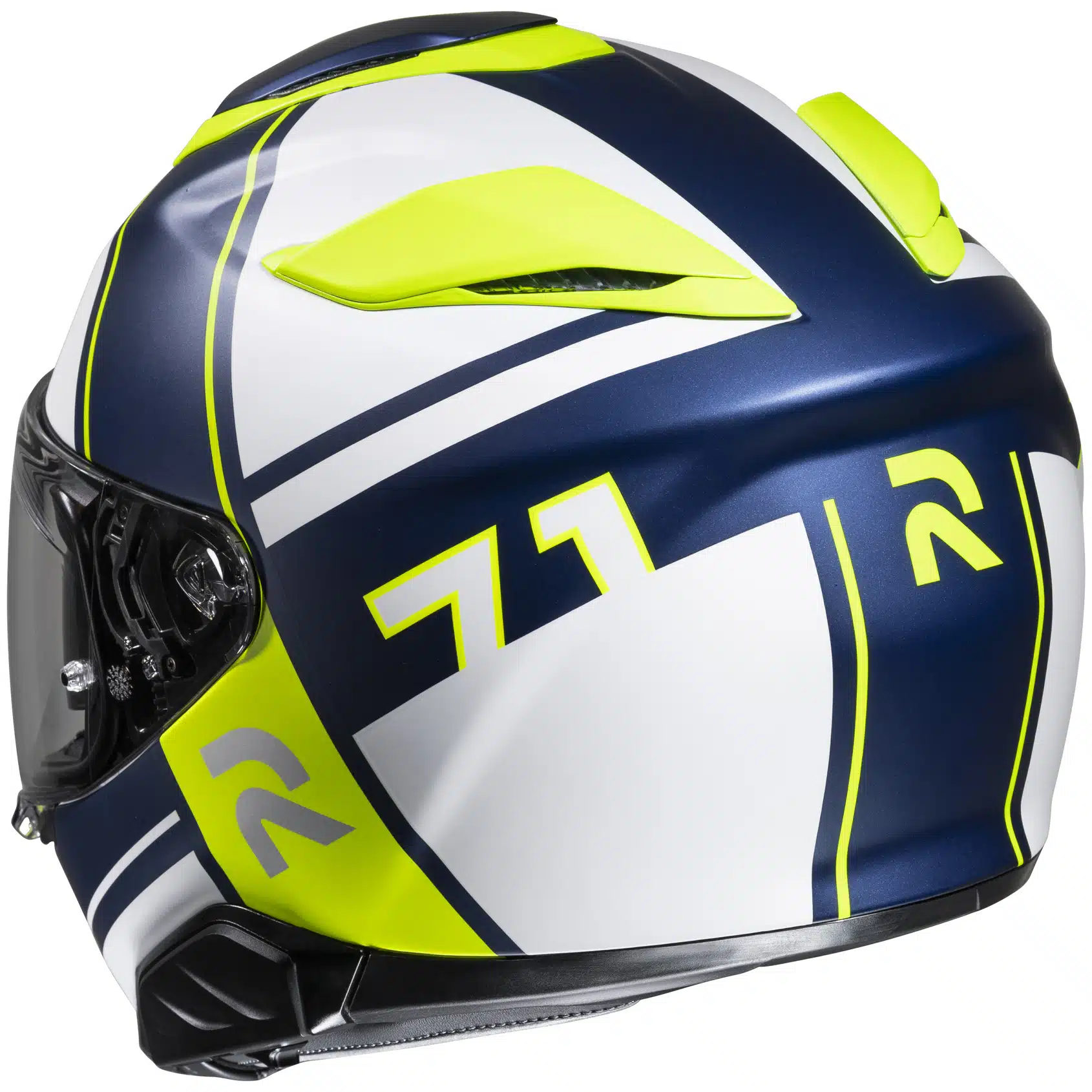 HJC Kypärä RPHA 71 Zecha Sininen/Valkoinen/Fluo Keltainen MC3HSF, XS 54-55c - Image 2