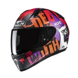 HJC Kypärä C10 Fop Musta/Oranssi MC7SF