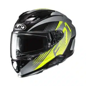 HJC Kypärä F71 Catos Musta/Harmaa/Fluo Keltainen MC3H