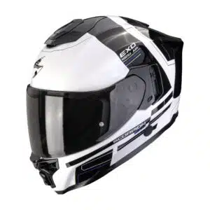 Scorpion moottoripyöräkypärä EXO-1500 AIR Dual, valkoinen / musta