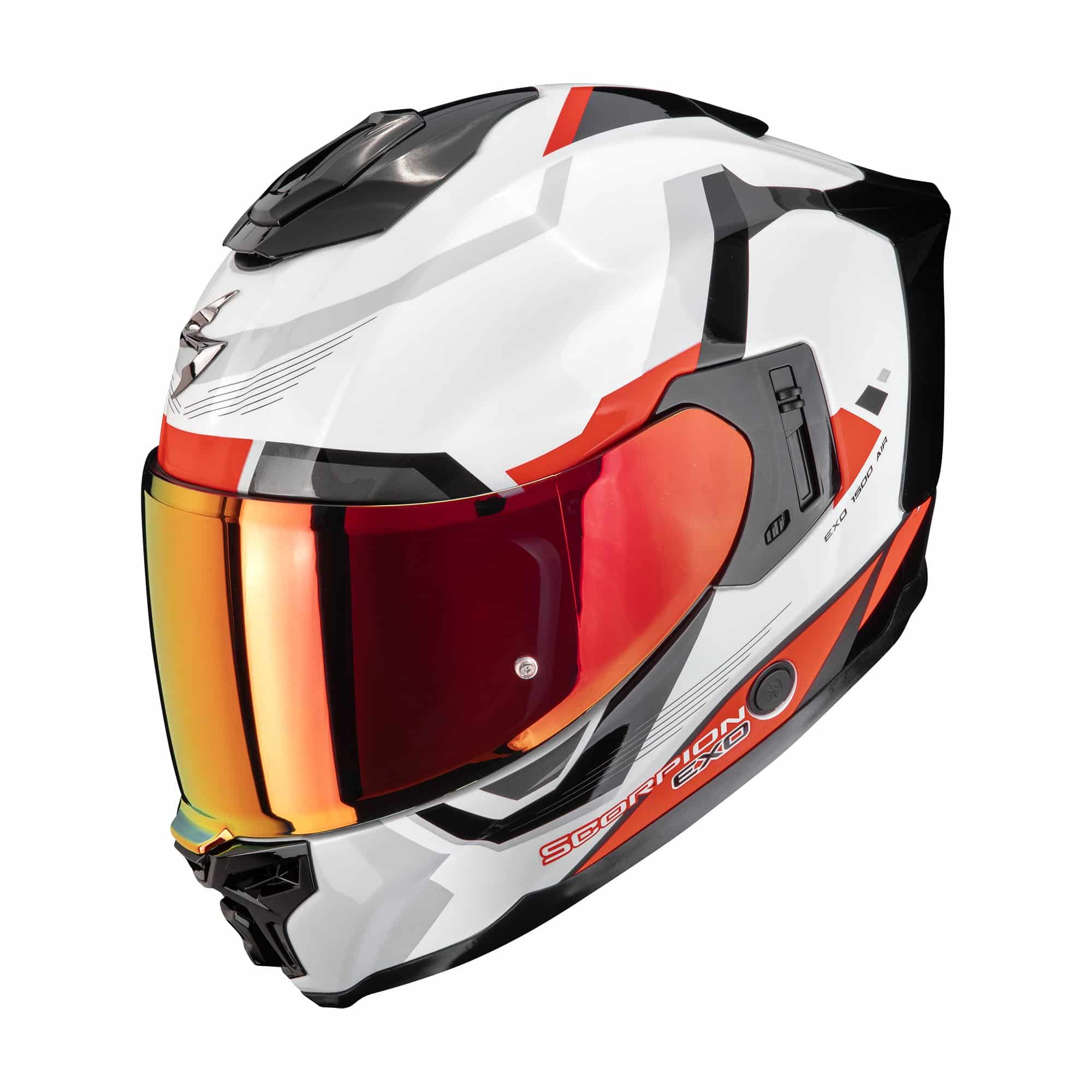 Scorpion moottoripyöräkypärä EXO-1500 AIR Arena, valkoinen / punainen
