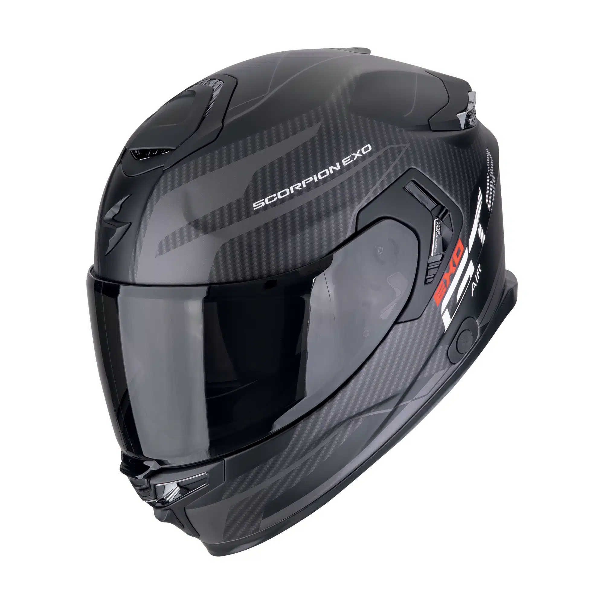 SCORPION Kypärä EXO-GT SP Air Flex Mattamusta Hopea