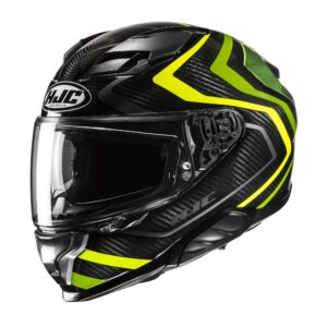 HJC Kypärä F71 Carbon Nevio Musta/Fluo Keltainen MC3H