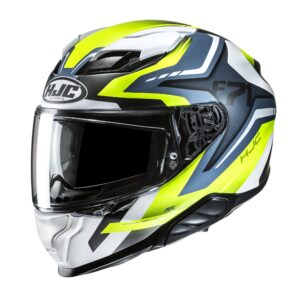 HJC Kypärä F71 Fes Valkoinen/Fluo Keltainen/Sininen MC3HSF