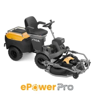 Stiga ePark Pro + Combi ePro 110 Q Plus -leikkuulaite + 4 kpl ePower Pro 40 Ah akku