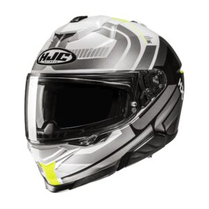 HJC Kypärä i71 Viz Valkoinen/Harmaa/Fluo Keltainen MC3H