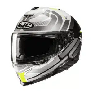 HJC Kypärä i71 Viz Valkoinen/Harmaa/Fluo Keltainen MC3H