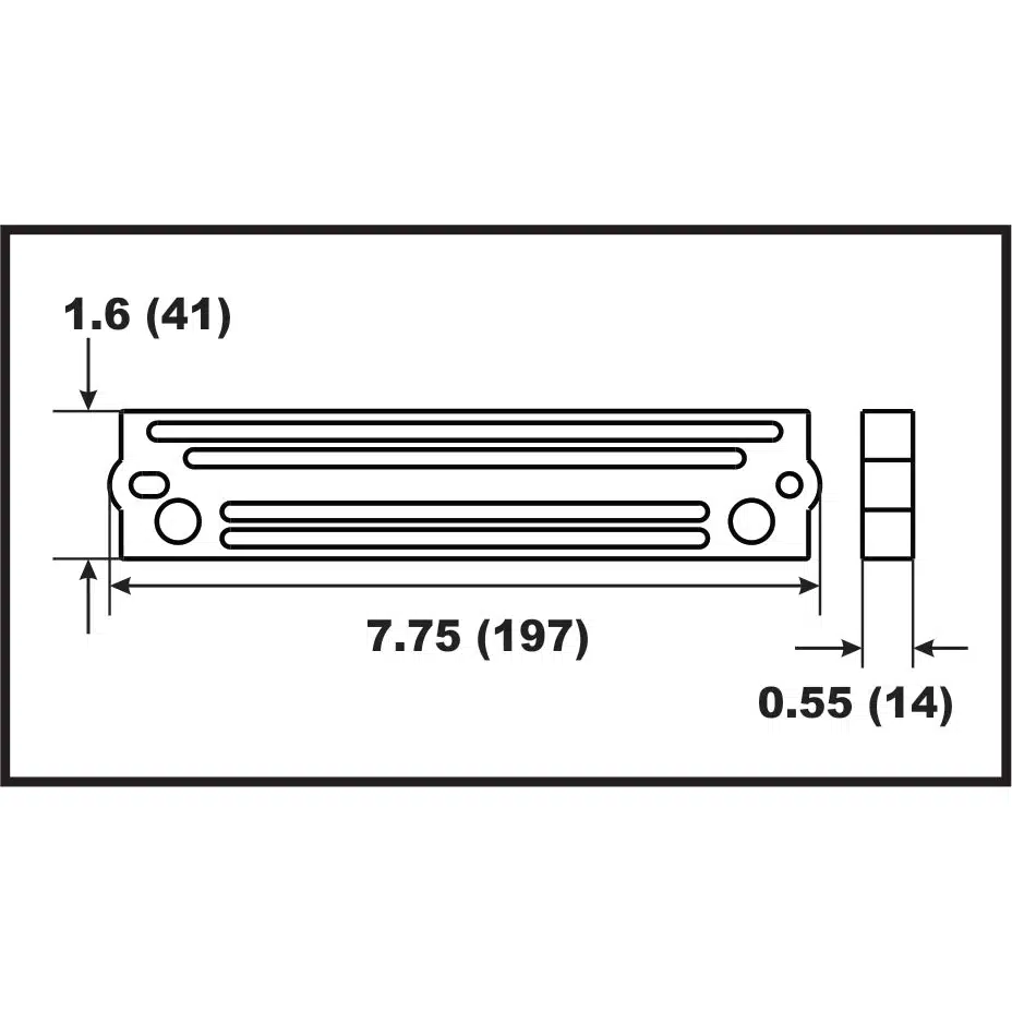 Perf metals anodi tanko Suzuki/Tohatsu/J/E/Mercury 126-1-003530 - Image 2