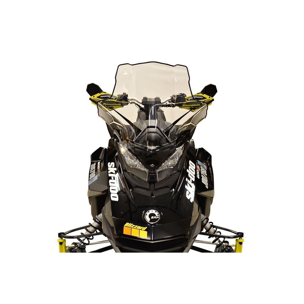 Powermadd Tuulilasi, Ski-Doo Gen4 Keskikorkea 20", Kirkas/Mustalla grafiikalla 862-13630 - Image 2