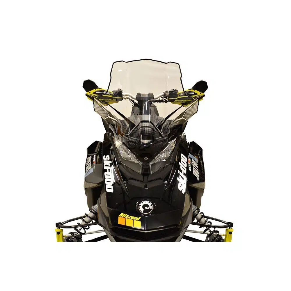 Powermadd Tuulilasi, Ski-Doo Gen4 Keskikorkea 20", Kirkas/Mustalla grafiikalla 862-13630 - Image 2