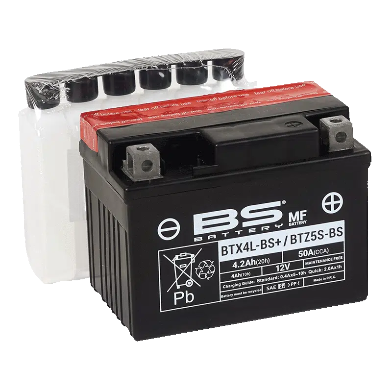 BS Battery BTX4L-BS+ MF (cp) Maintenance Free 140-300617