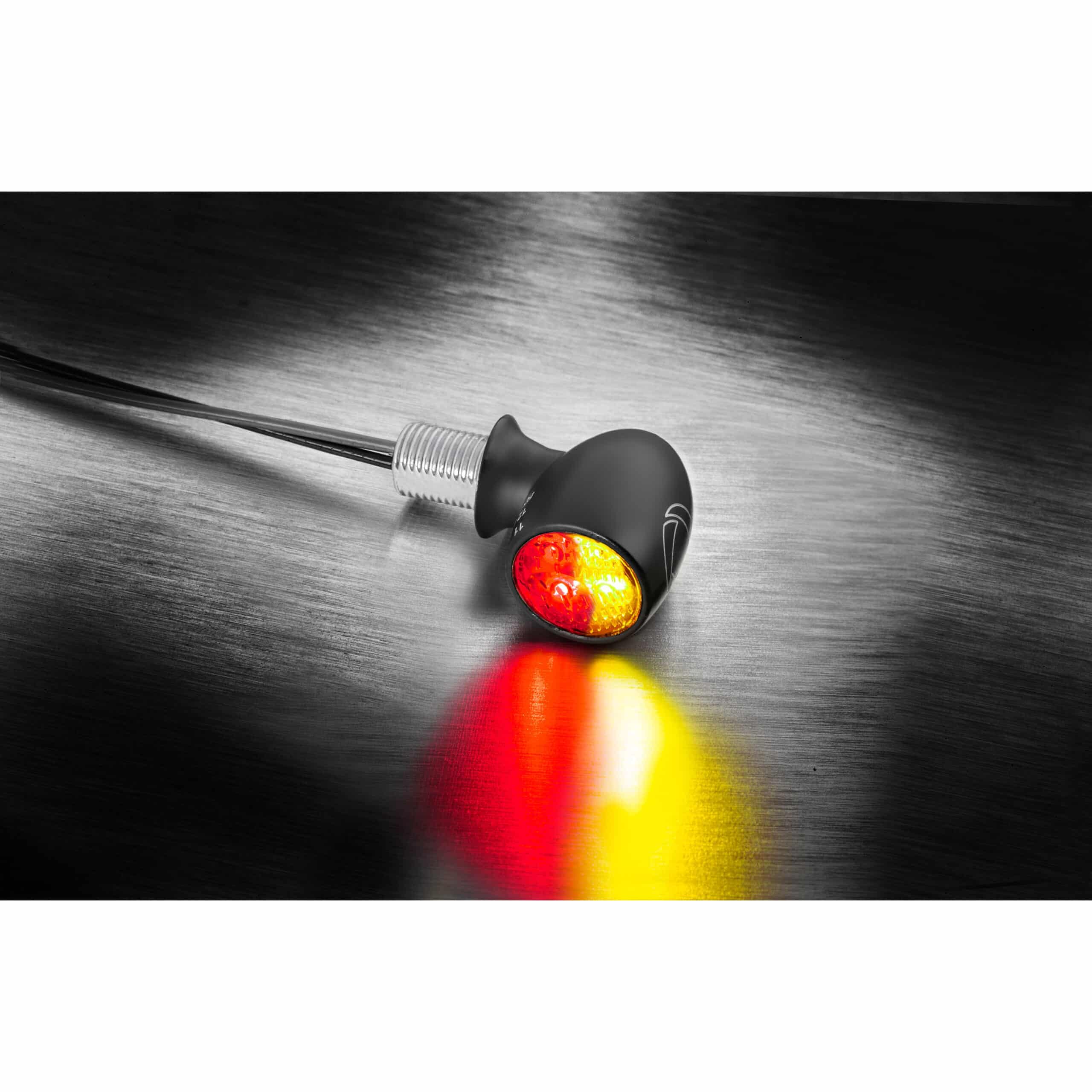 Kellermann Atto® DF LED mini indicator 3 in 1 black w/ clear glass 152-156200 - Image 2