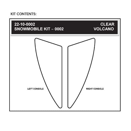 Stompgrip Snowmobile Tank & Console Grip - Volcano : Clear 296-2010-0001 - Image 2