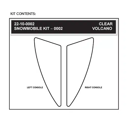 Stompgrip Snowmobile Tank & Console Grip - Volcano : Clear 296-2010-0001 - Image 2