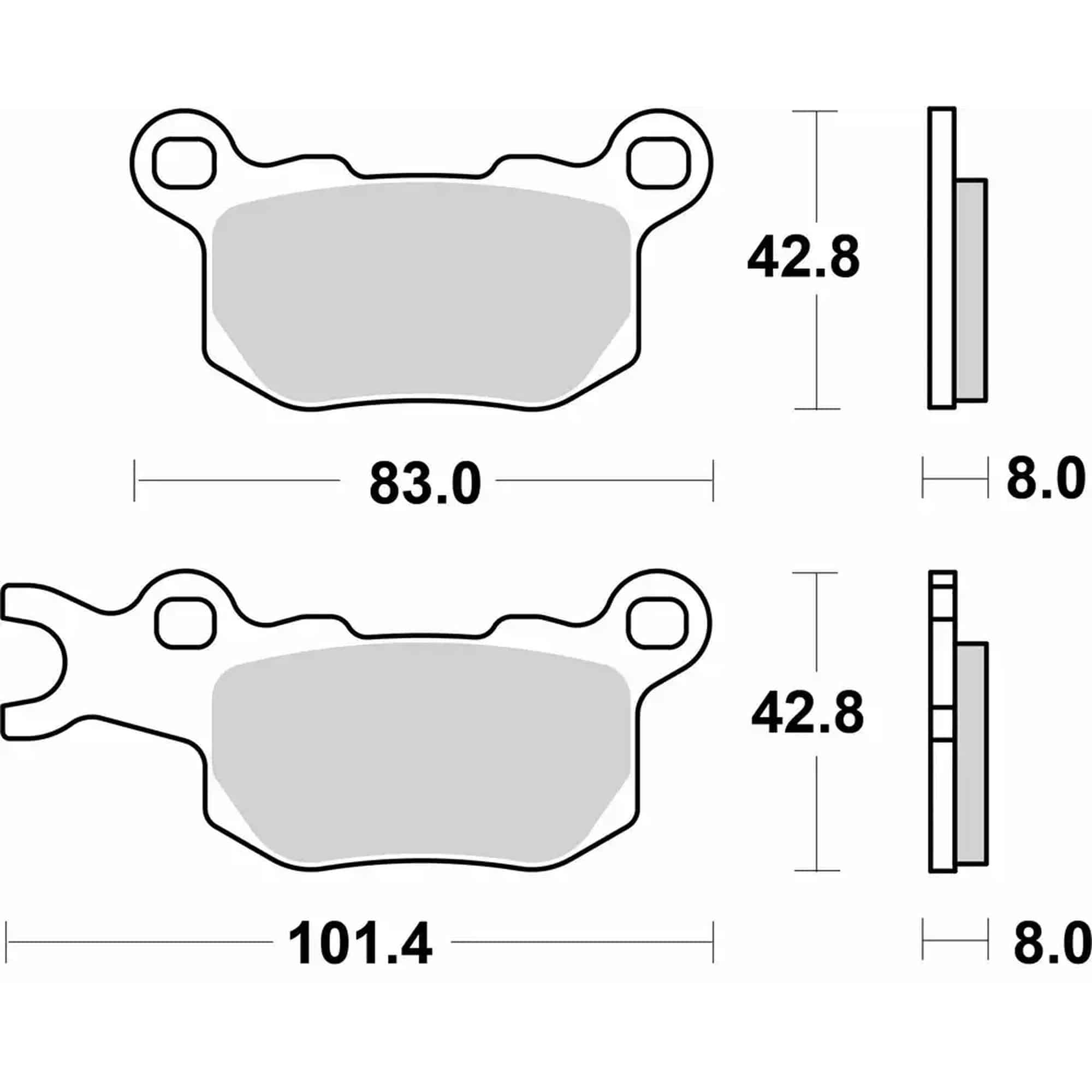 Sbs Jarrupalat Sinter UTV & SSV 23-1002PSI - Image 2