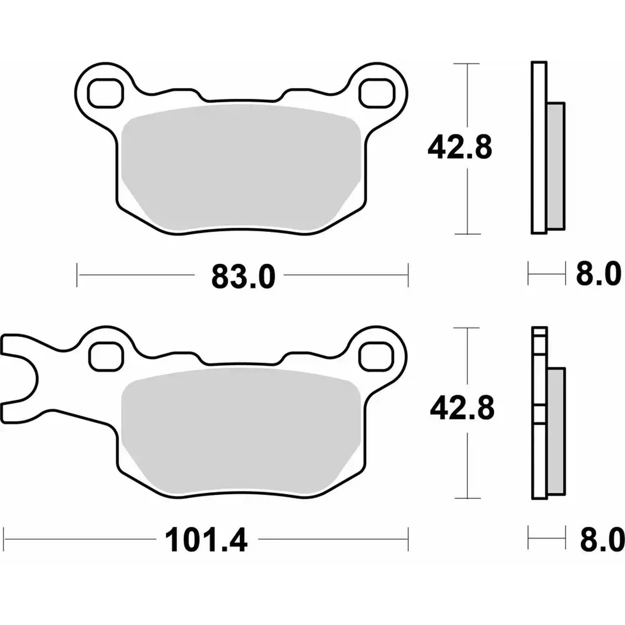 Sbs Jarrupalat Sinter UTV & SSV 23-1002PSI - Image 2