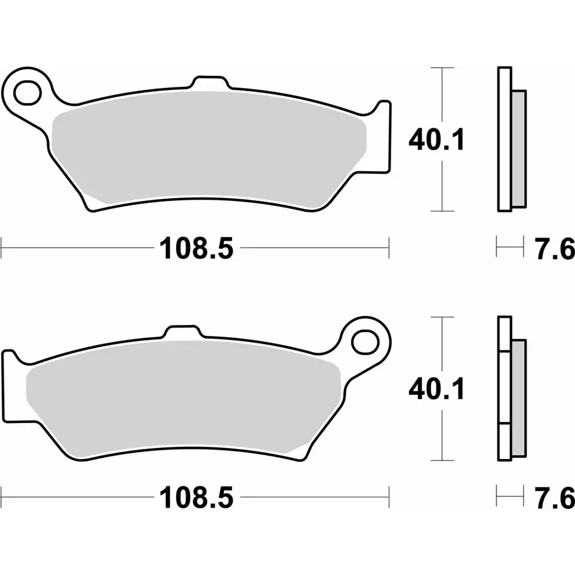 Sbs Jarrupalat Sintered Taakse 23-1005LS - Image 2