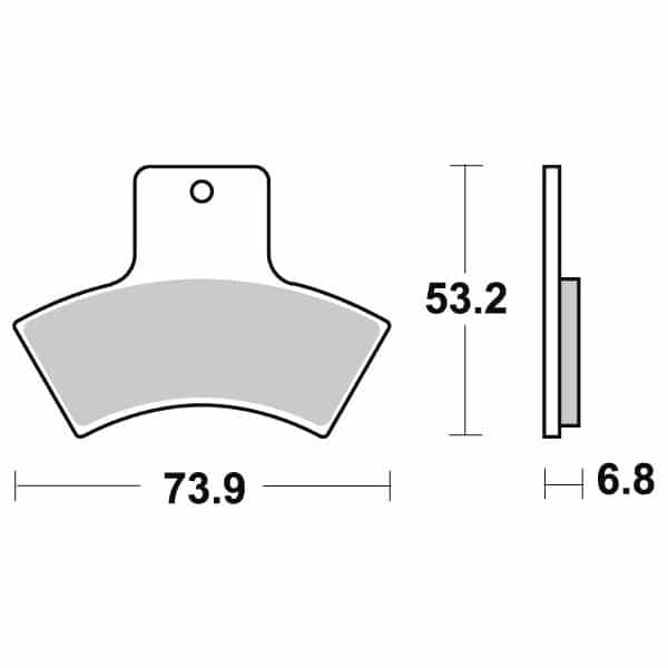 Sbs Jarrupalat Sintered Atv 23-755ATS - Image 2