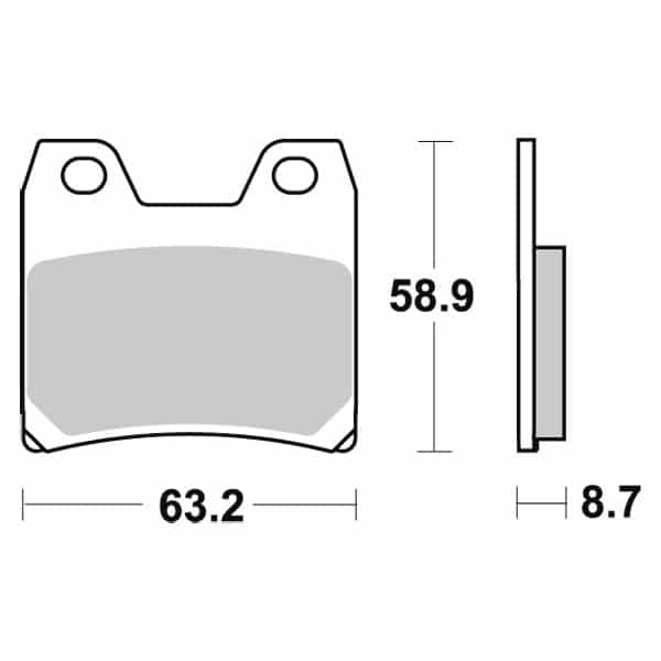 Sbs Jarrupalat Sintered Taakse 23-770LS - Image 2
