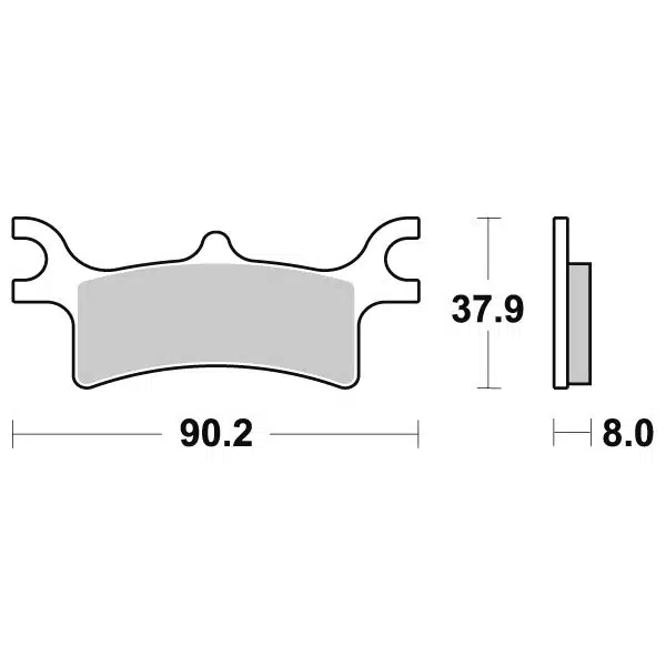 Sbs Jarrupalat Sintered Atv 23-787ATS - Image 2